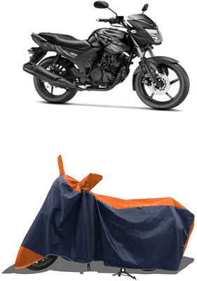 SUGASHRI Waterproof Two Wheeler Cover for Yamaha(SZ-RR BS6, Orange, Blue)