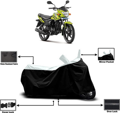 Amexride Two Wheeler Cover for Suzuki(Hayate, Black)