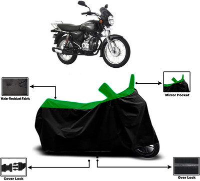 Amexride Two Wheeler Cover for Bajaj(Boxer, Green)
