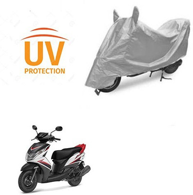 DeepShakshi AUTOMOTIVE Waterproof Two Wheeler Cover for Yamaha(Ray Z, Silver)
