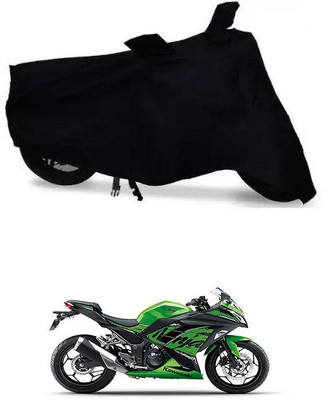 APNEK Waterproof Two Wheeler Cover for Kawasaki(Ninja 300 BS6, Black)