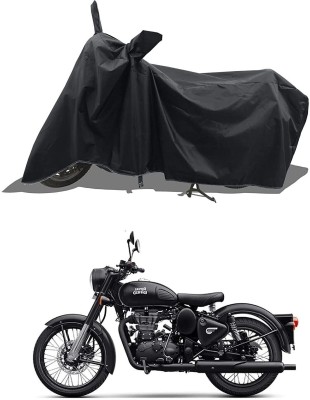 DeepShakshi AUTOMOTIVE Two Wheeler Cover for Royal Enfield(Bullet 500, Black)