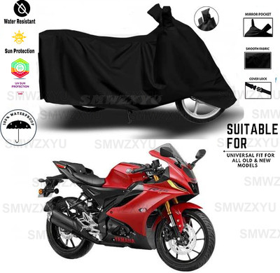 smwzxyu Waterproof Two Wheeler Cover for Yamaha(R15S, Black)