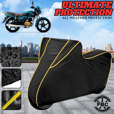 AUTOCAD Waterproof Two Wheeler Cover for TVS(Radeon, Black)