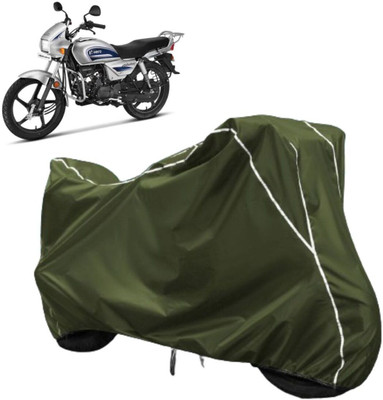 AUTOCAD Waterproof Two Wheeler Cover for Hero(Splendor, Green, White)