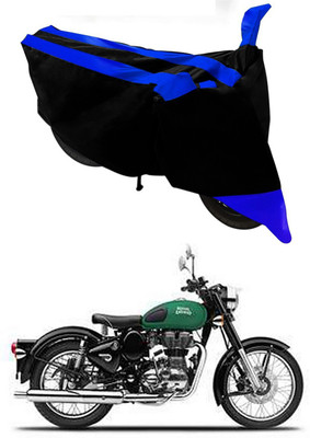 MMSSTAR Waterproof Two Wheeler Cover for Royal Enfield(Meteor, Blue, Black)