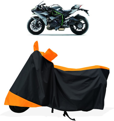 Tricway Two Wheeler Cover for Kawasaki(Ninja H2R, Orange)