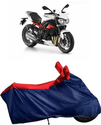 APNEK Waterproof Two Wheeler Cover for Triumph(Street Triple, Blue, Red)