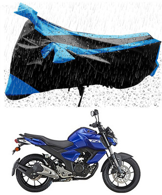 Aheke Waterproof Two Wheeler Cover for Yamaha(FZ V3, Blue, Black)
