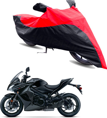 Motodreka Two Wheeler Cover for Suzuki(GSX S1000F, Red, Black)