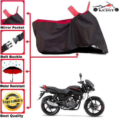 AASHTIK MART Two Wheeler Cover for Bajaj(Pulsar 150 BS6, Red, Black)