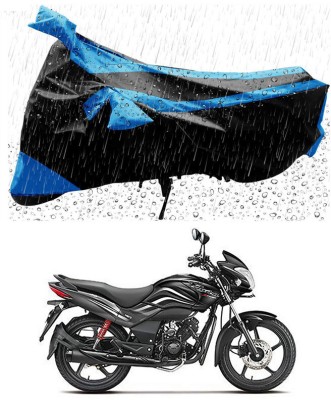 AUTOGARH Two Wheeler Cover for Hero(Passion Xpro, Black, Blue)