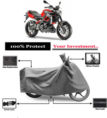 Amexride Two Wheeler Cover for Aprilia(Shiver 900 BS6, Grey)