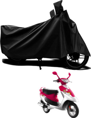 DeepShakshi AUTOMOTIVE Two Wheeler Cover for TVS(Scooty Pep+, Black)