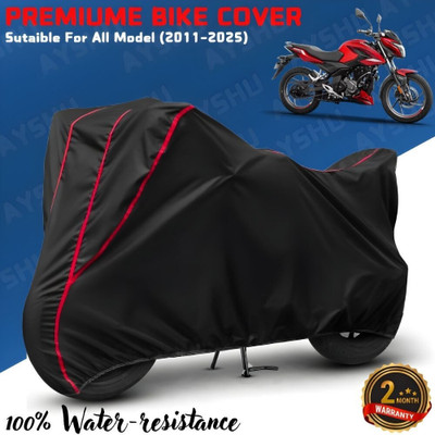 AYSHU Waterproof Two Wheeler Cover for Bajaj(Pulsar 150, Black, Red)