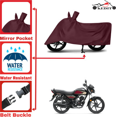 KEDIT Two Wheeler Cover for Honda(Dream, Maroon)