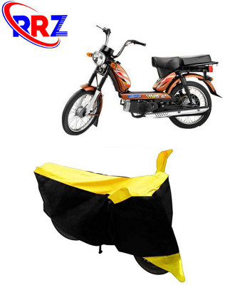 RRZ Waterproof Two Wheeler Cover for TVS(Heavy Duty Super XL, Black, Yellow)