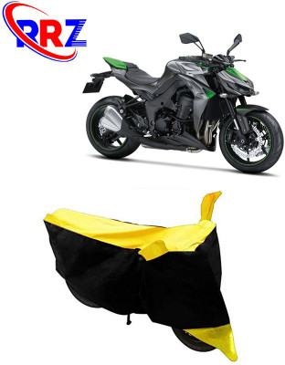 RRZ Waterproof Two Wheeler Cover for Kawasaki(Z1000, Black, Yellow)