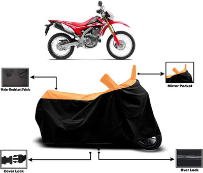 Amexride Two Wheeler Cover for Honda(CRF 250 L, Orange)