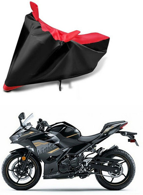 AutoGalaxy Waterproof Two Wheeler Cover for Kawasaki(Ninja 650 BS6, Red, Black)