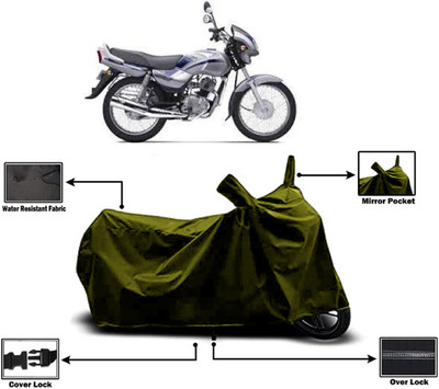 Amexride Two Wheeler Cover for TVS(Victor Edge, Green)