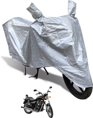 Euro Care Waterproof Two Wheeler Cover for Royal Enfield(Thunderbird 350, Silver)