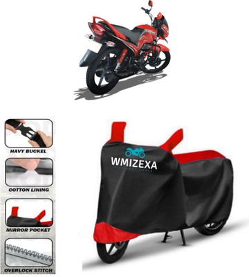WMIZEXA Two Wheeler Cover for Hero(Passion Pro, Red, Black)