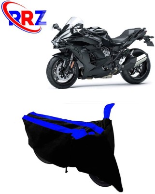 RRZ Waterproof Two Wheeler Cover for Kawasaki(Ninja H2, Black, Blue)