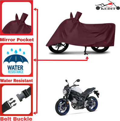 KEDIT Two Wheeler Cover for Suzuki(SV650 BS6, Maroon)