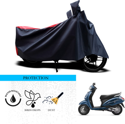 ANTHUB Waterproof Two Wheeler Cover for Honda(Activa 3G, Black, Red)