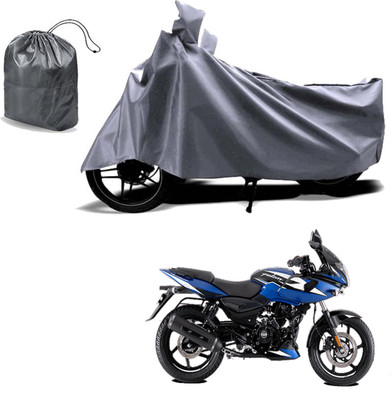 Autoinnovation Waterproof Two Wheeler Cover for Bajaj(Pulsar 220F, Grey)