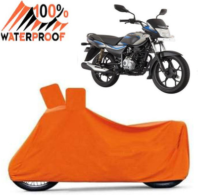 Autoinnovation Waterproof Two Wheeler Cover for Bajaj(Platina 100, Orange)