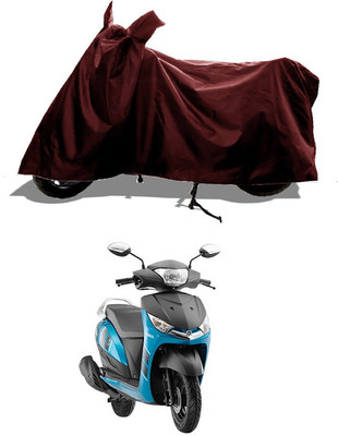 GROFATIK Two Wheeler Cover for Yamaha(Alpha BS6, Maroon)