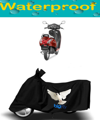 BigFly Waterproof Two Wheeler Cover for Honda(Activa 4G, Black)