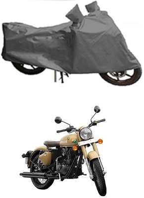 Mdstar Waterproof Two Wheeler Cover for Royal Enfield(350, Grey)