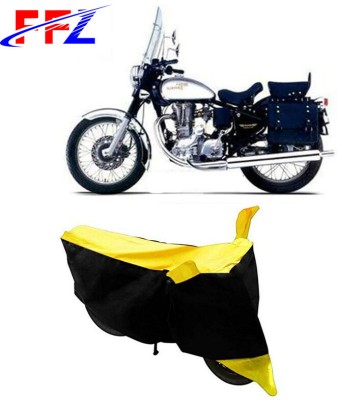 FFZ Waterproof Two Wheeler Cover for Royal Enfield(Machismo 350, Black, Yellow)