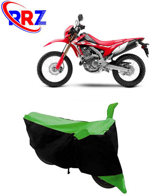 RRZ Waterproof Two Wheeler Cover for Honda(CRF 250 L, Black, Green)