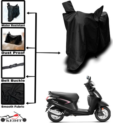 KEDIT Two Wheeler Cover for Universal For Bike(Pleasure, Black)