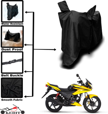 KEDIT Two Wheeler Cover for Honda(CBF Stunner, Black)