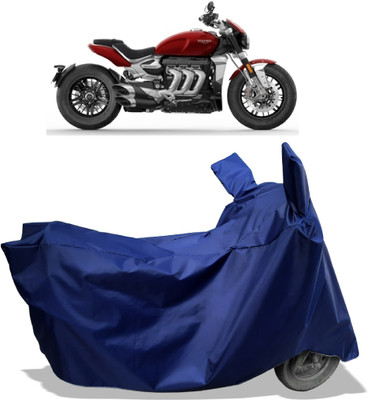 Amexride Two Wheeler Cover for Triumph(Rocket III, Blue)