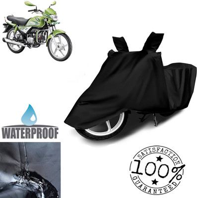 Autoinnovation Waterproof Two Wheeler Cover for Hero(HF Deluxe Eco, Black)