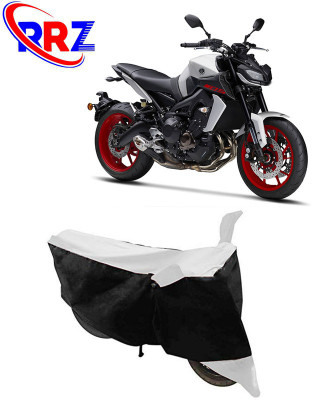 RRZ Waterproof Two Wheeler Cover for Yamaha(MT 9, Black, White)