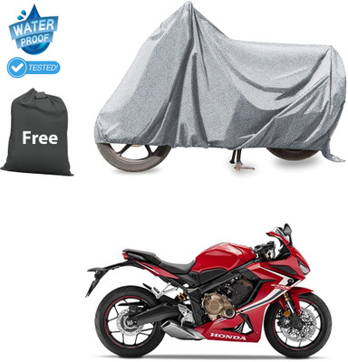 PAGORA Waterproof Two Wheeler Cover for Honda(CBR650R, Silver)