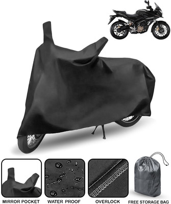 CARNEST Two Wheeler Cover for Bajaj(Pulsar AS 150, Black)