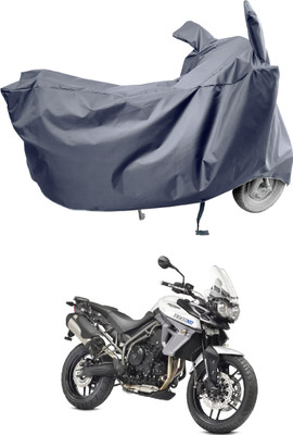 Amexride Two Wheeler Cover for Triumph(Tiger 800 XR, Grey)