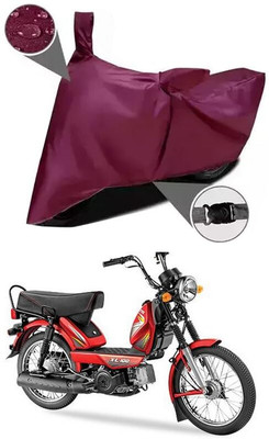 KEDIT Two Wheeler Cover for TVS(XL 100 Heavy Duty, Maroon)
