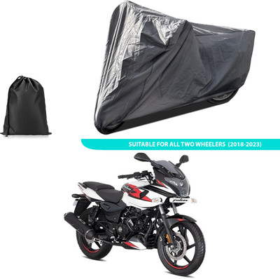 PAGORA Two Wheeler Cover for Bajaj(Pulsar 220F, Grey)