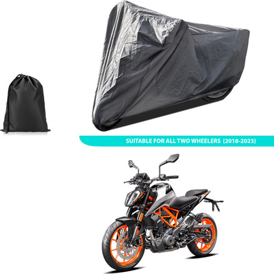GOSHIV-car and bike accessories Two Wheeler Cover for KTM(390 Duke BS6, Grey)