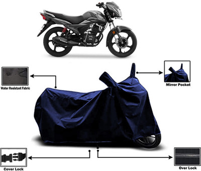 Amexride Two Wheeler Cover for TVS(Victor BS6, Blue)