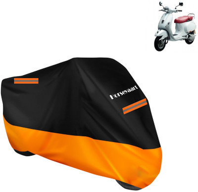 Horseyaart Waterproof Two Wheeler Cover for Vespa(Elegante BS6, Orange)